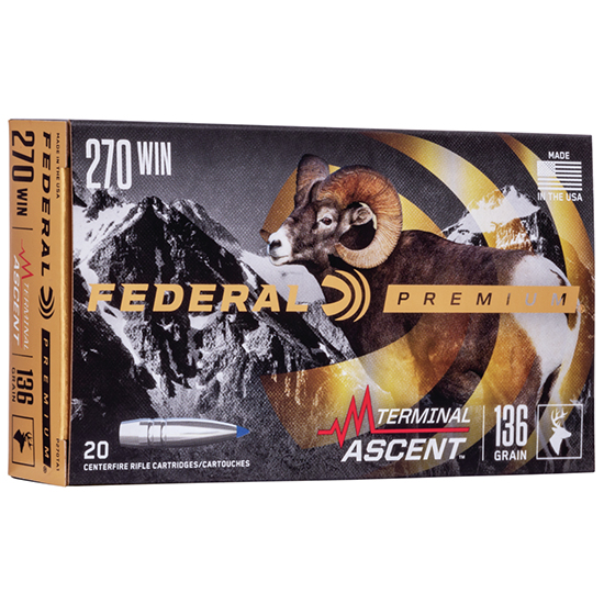 FED TERMINAL ASCENT 270WIN 136GR 20/10 - Ammunition